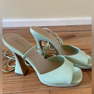 ALDO Daphnee Ankle Tie Sandal Heel